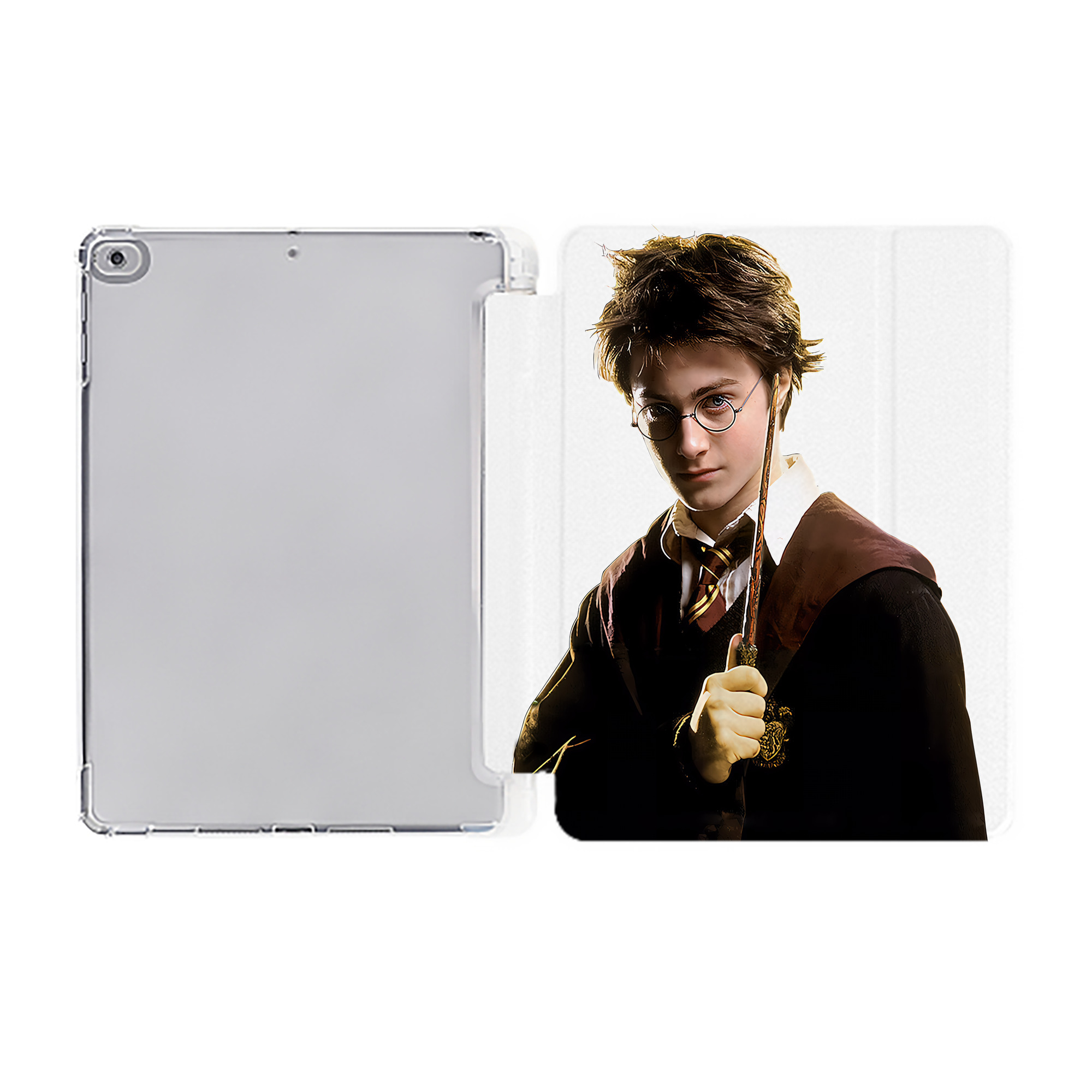 （画像用） Harry Potter ハリー・ポッターシリーズ IPad ケース ペン収納付き 三つ折りスタンド PUレザー×シリコン 対応機種9.5/10.5/10.9インチ